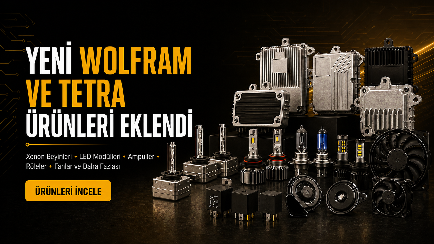 Yeni Wolfram ve Tetra Ürünleri Eklendi kampanyası