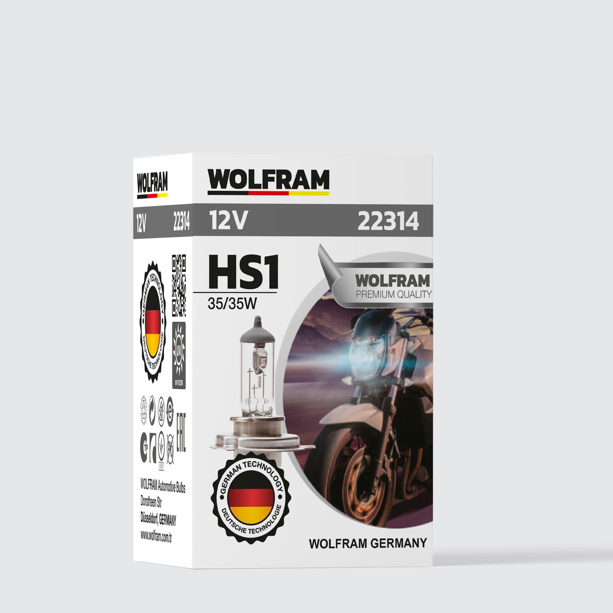 Wolfram HS1 Ampul Standart Işık Motosiklet 12V 35/35W