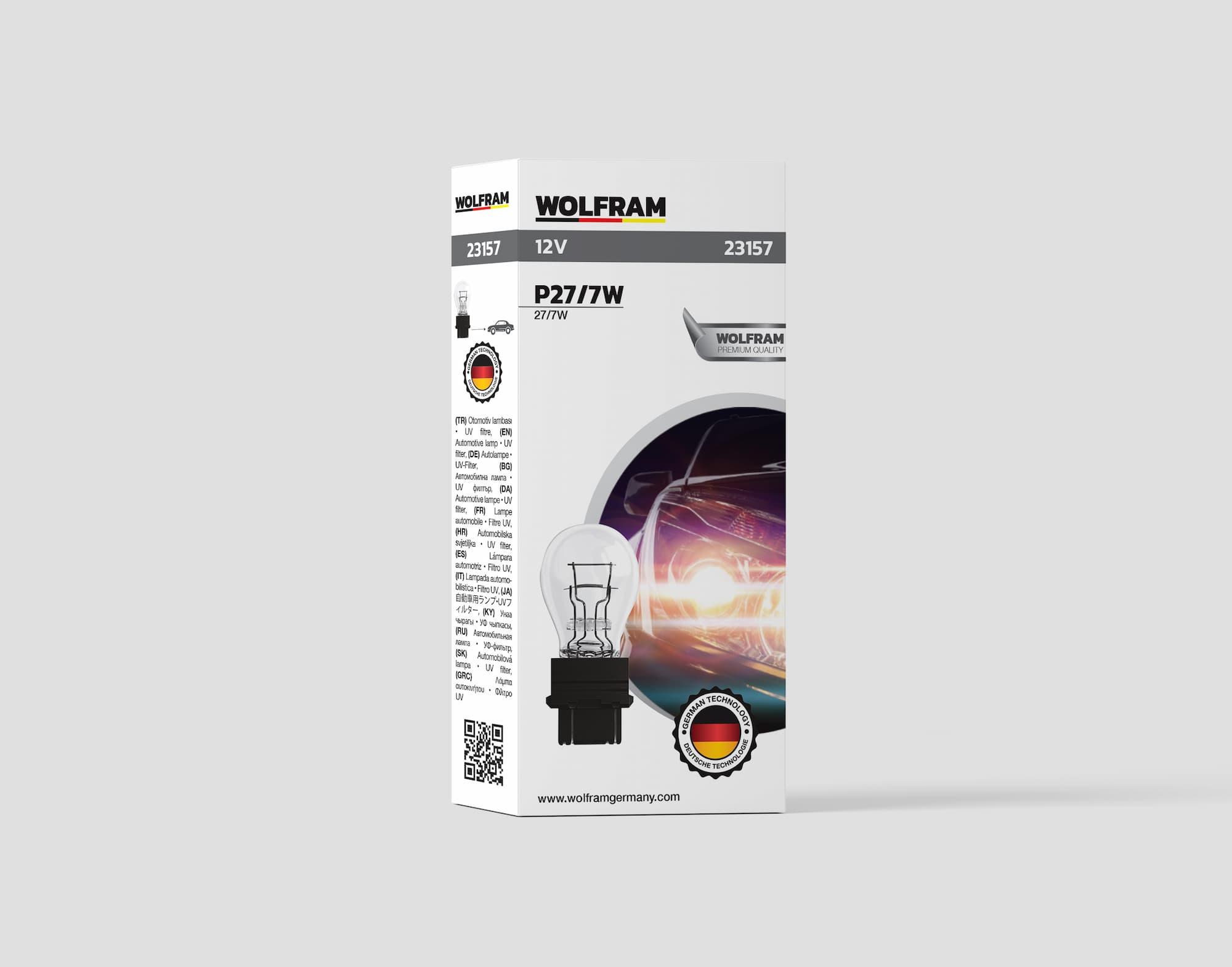 Wolfram Plastik Duylu U.S.A Tip Ampul 12V 27/7W