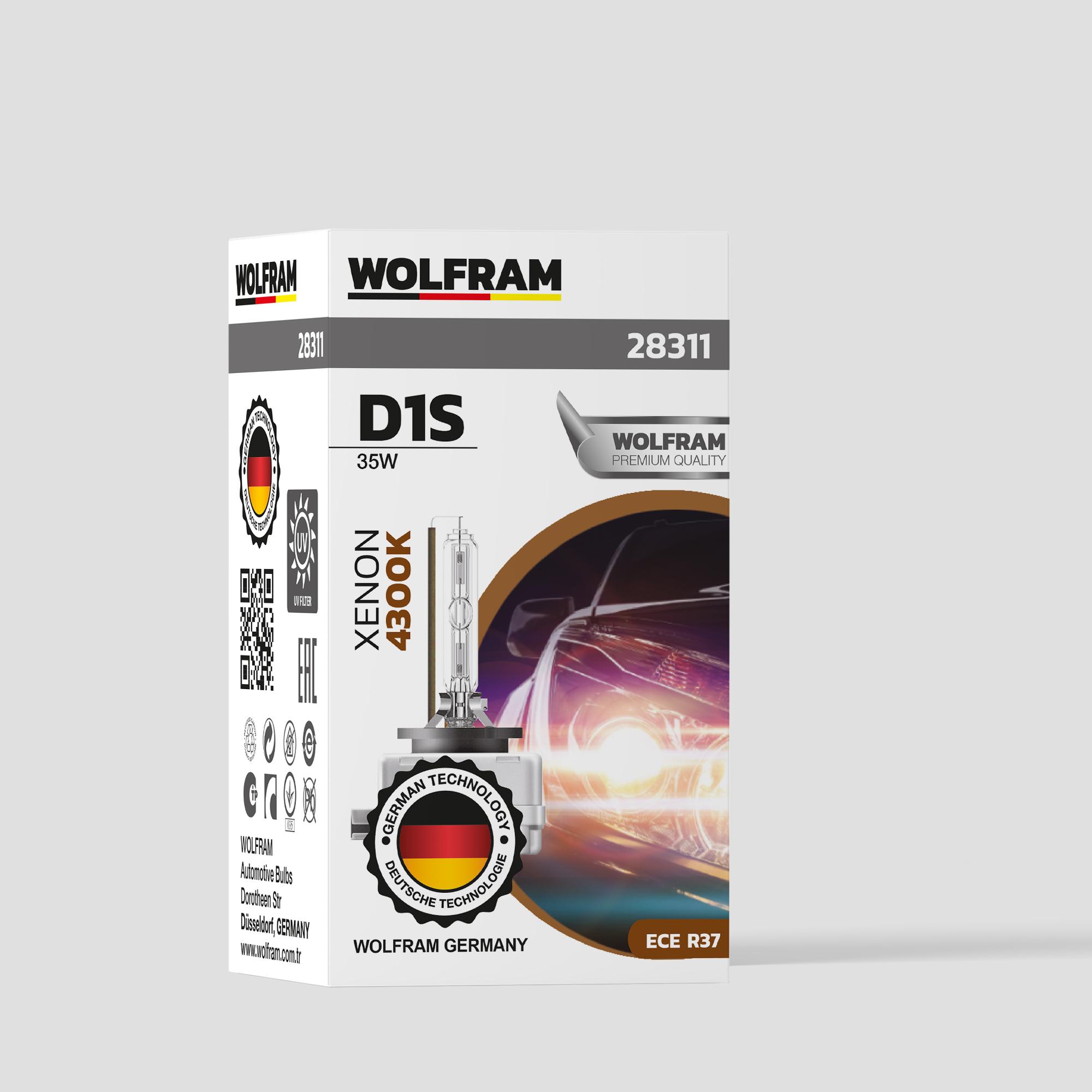 Wolfram D1S Xenon Ampul Standart Işık 12V 35W