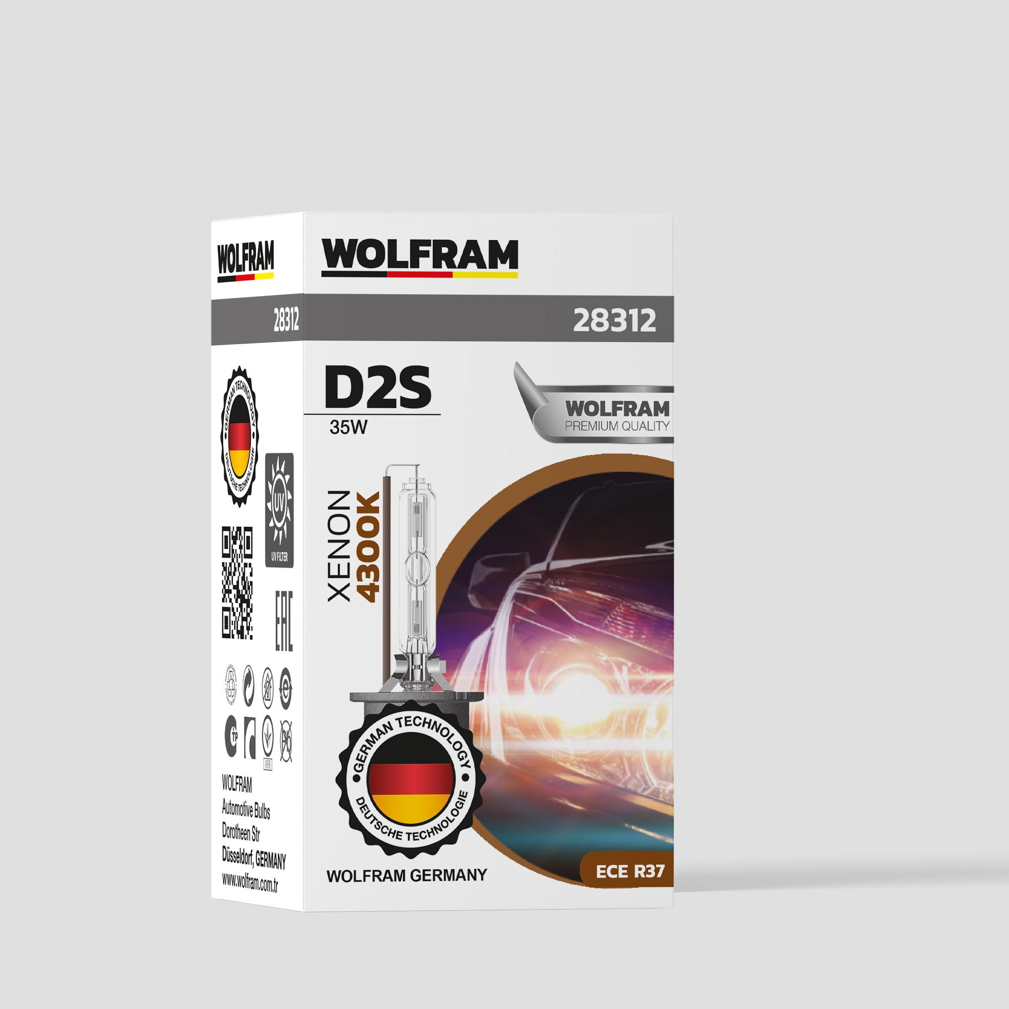 Wolfram D2S Xenon Ampul Standart Işık 12V 35W