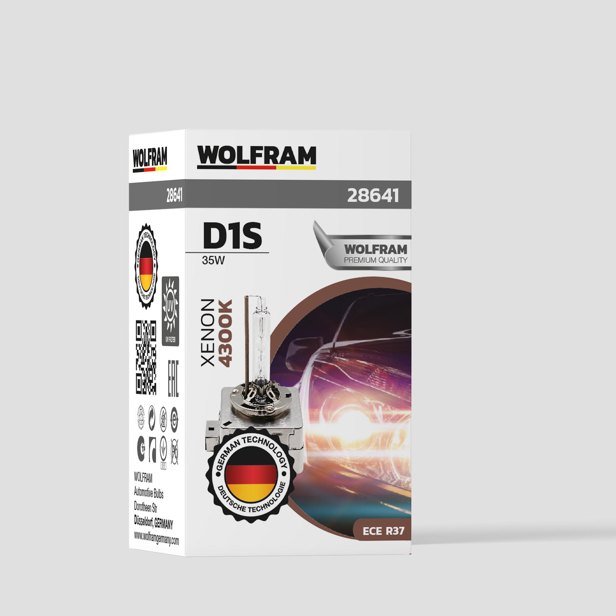 Wolfram D1S Xenon Ampul Standart Işık Ultraviolet 12V 35W