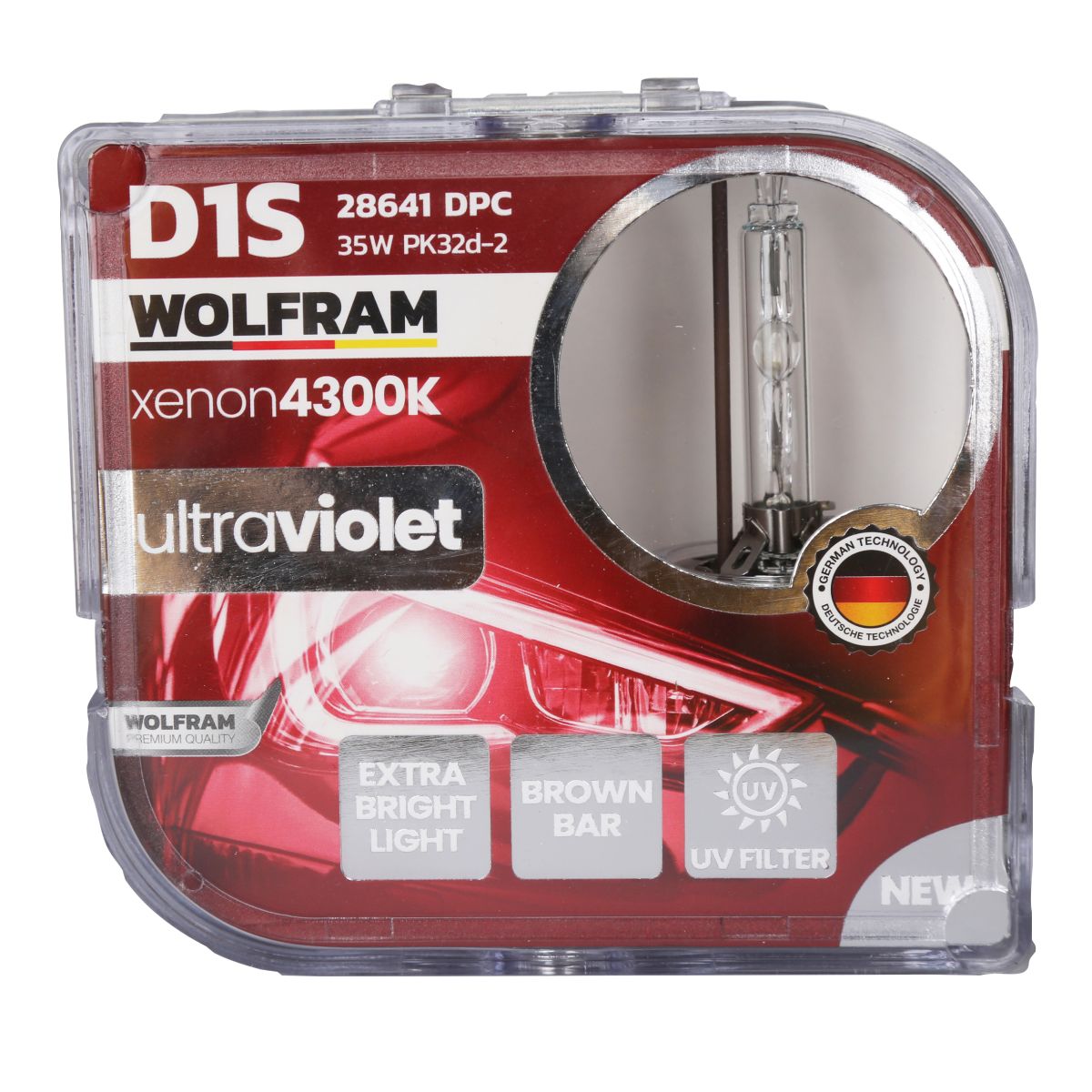 Wolfram D1S Xenon Ampul 4300K Ultraviolet Mavi Cam 12V 35W