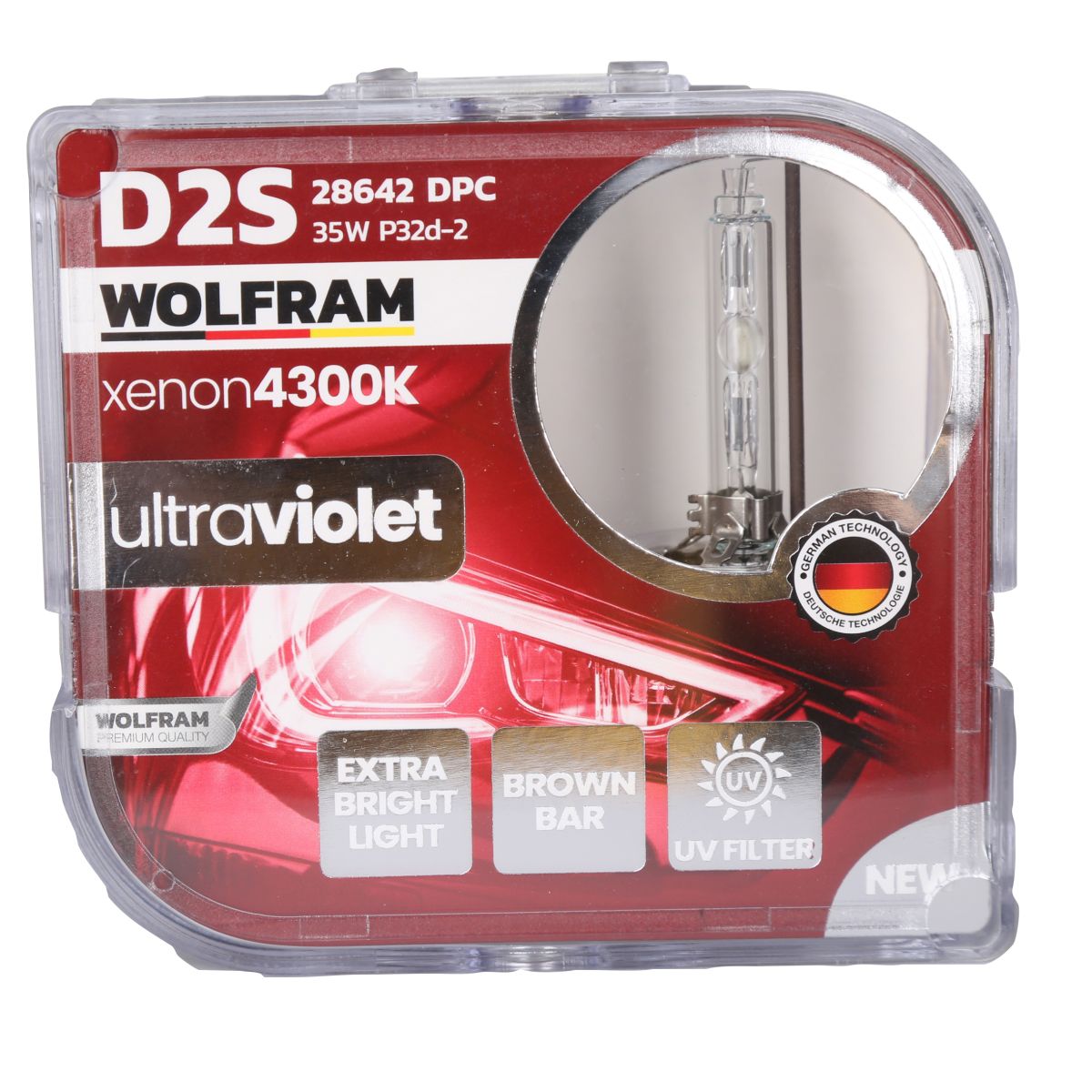 Wolfram D2S Xenon Ampul 4300K Ultraviolet Mavi Cam 12V 35W