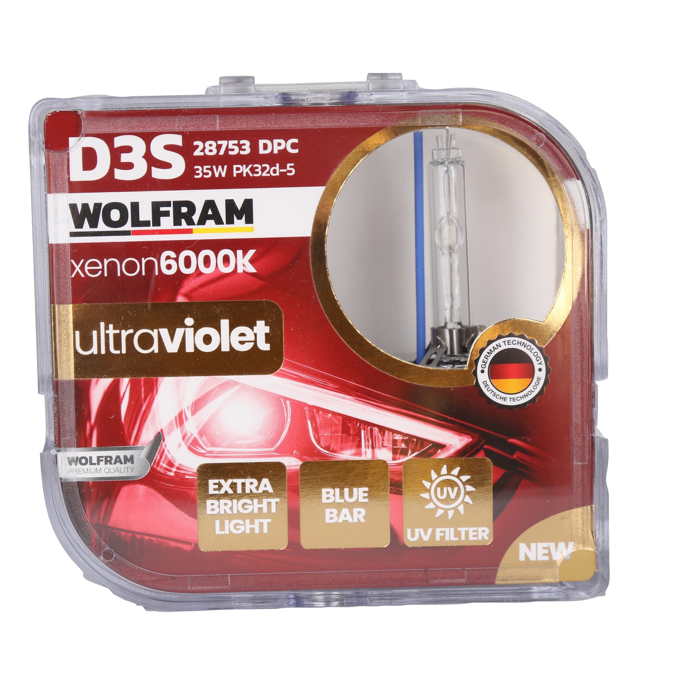 Wolfram D3S Xenon Ampul 6000K Ultraviolet Mavi Cam 12V 35W
