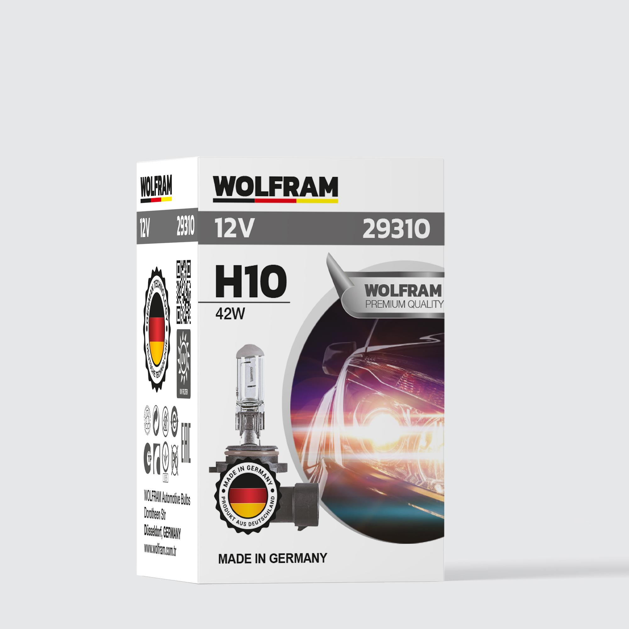 Wolfram H10 Ampul Standart Işık 12V 42W