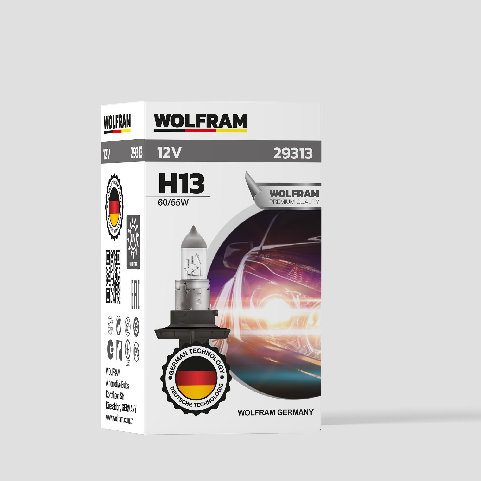 Wolfram H13 Ampul Standart Işık 12V 60/55W
