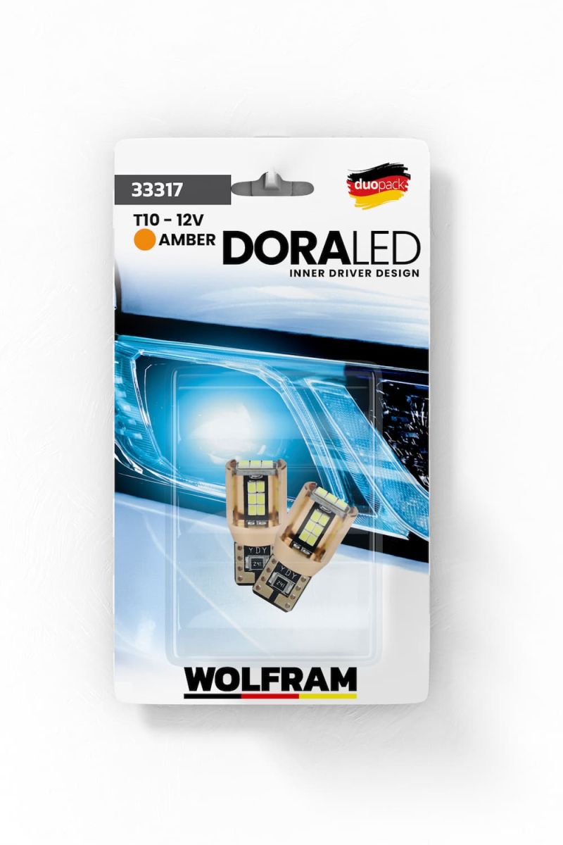 Wolfram T10 Led Park Amber (Kehribar) Set Dora Serisi 12V 19W