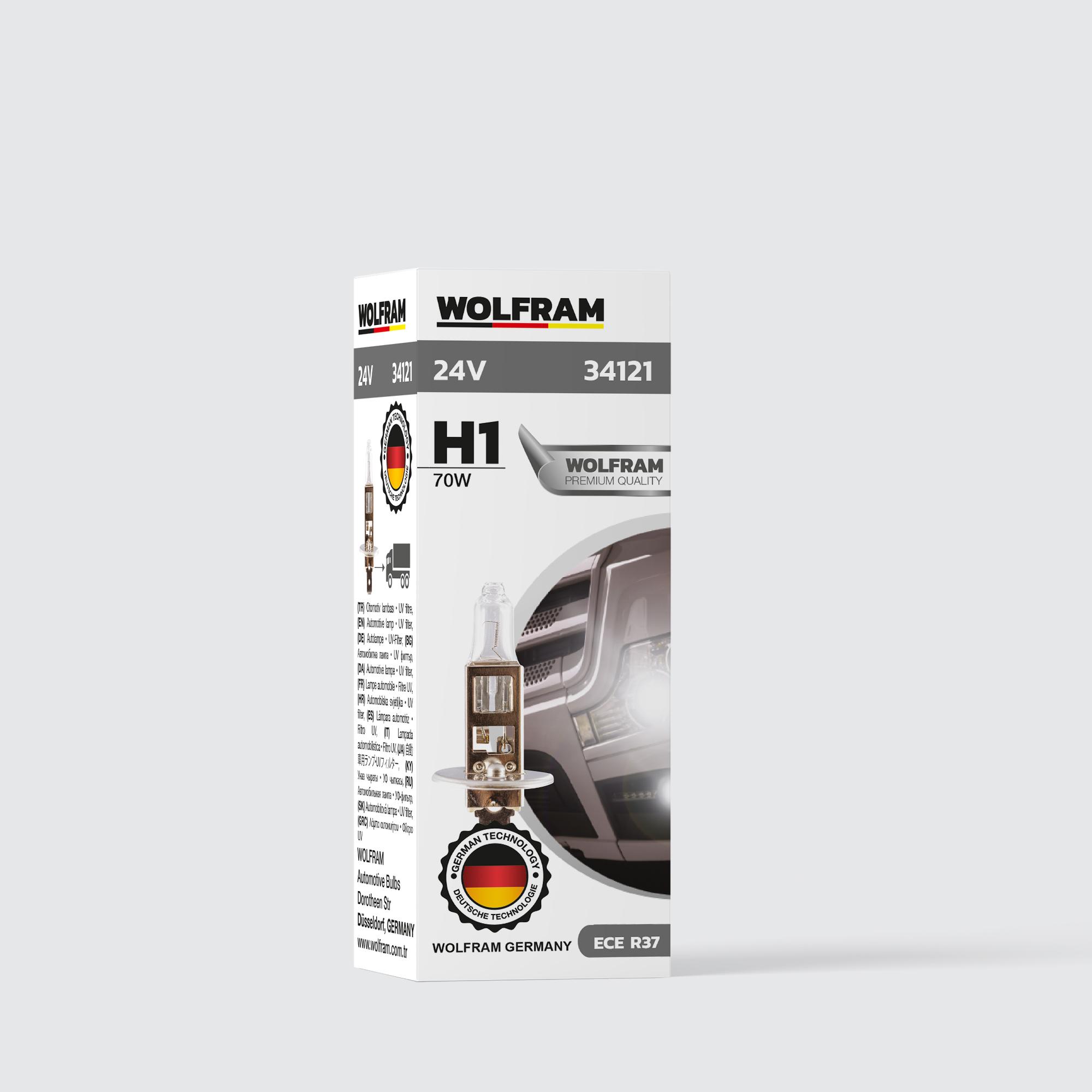 Wolfram H1 Ampul Standart Işık 24V 70W