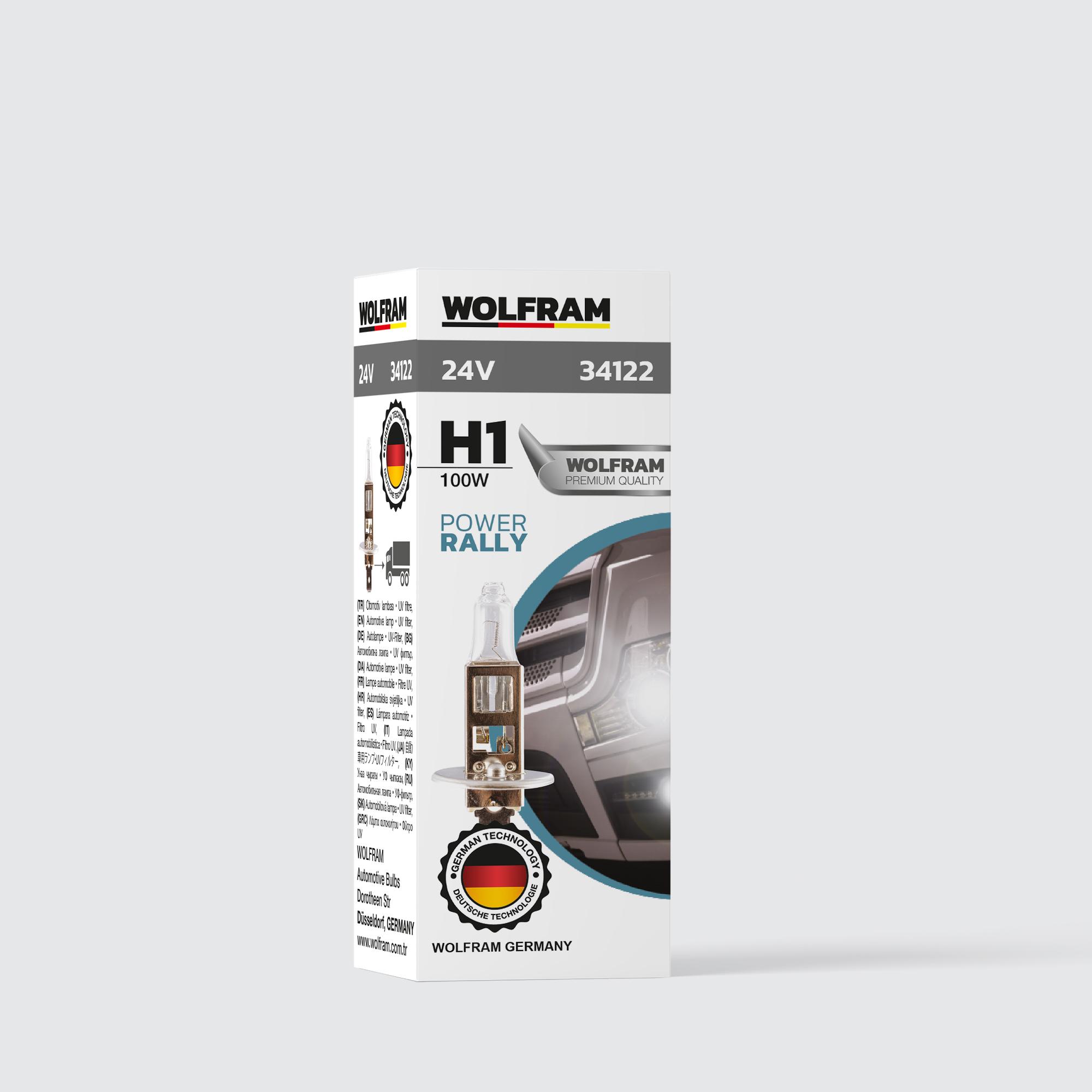 Wolfram H1 Ampul Standart Işık 24V 100W
