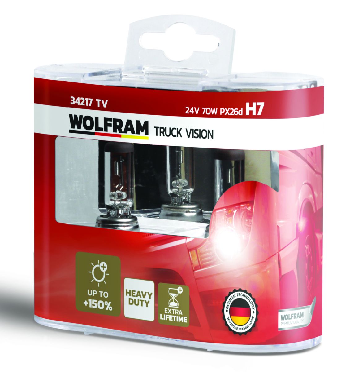 Wolfram H7 Truck Vision +%100 Fazla Işık 2 Kat Uzun Ömür 24V 70W