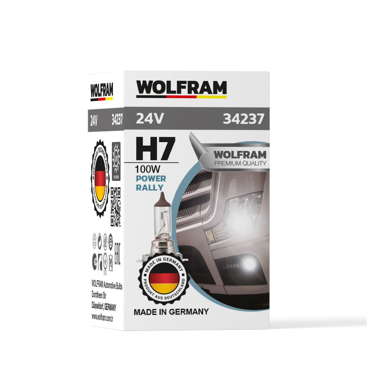 Wolfram H7 Ampul Standart Işık 24V 100W
