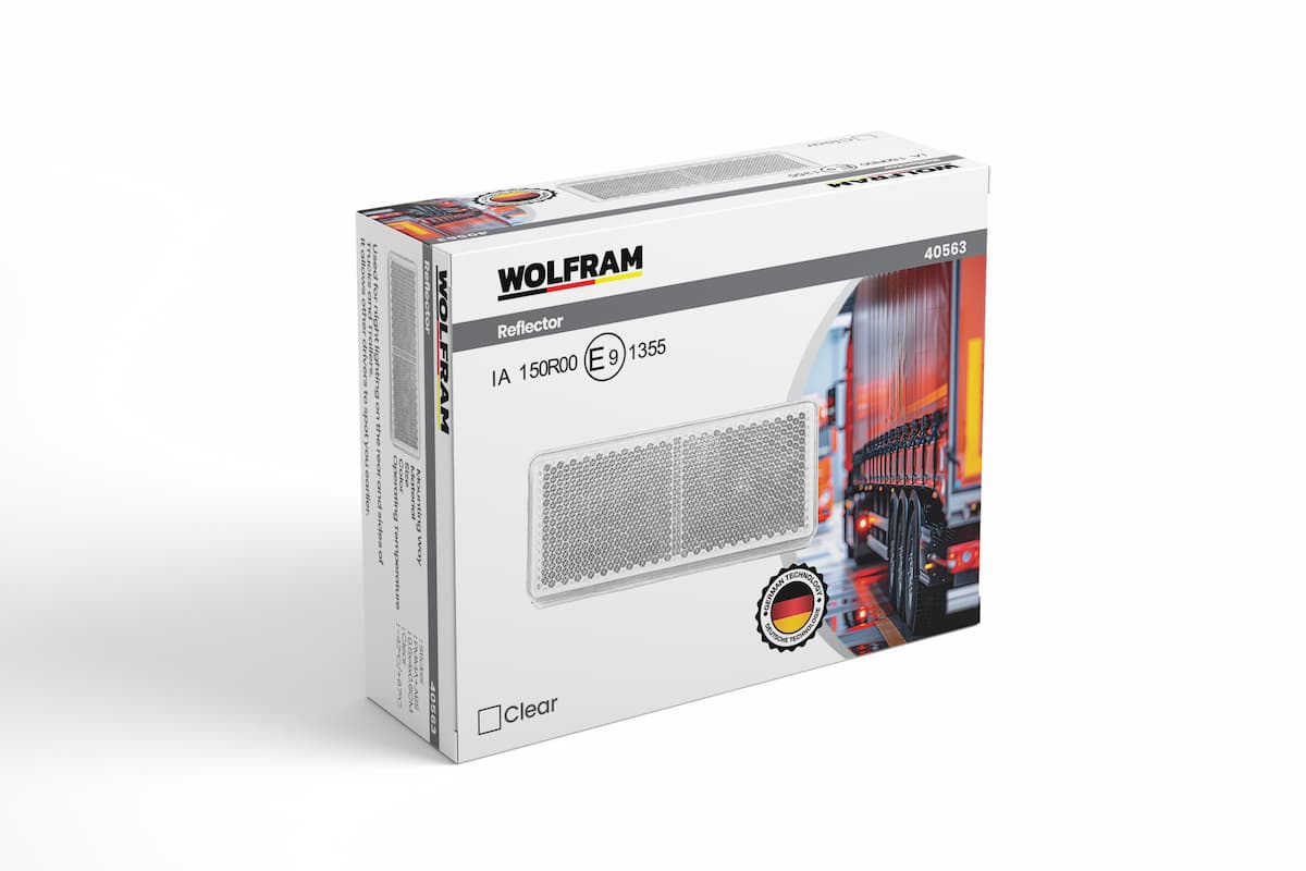Wolfram Dikdörtgen Reflektör 3M Bantlı E-Belgeli Beyaz (Wolfram 40563)