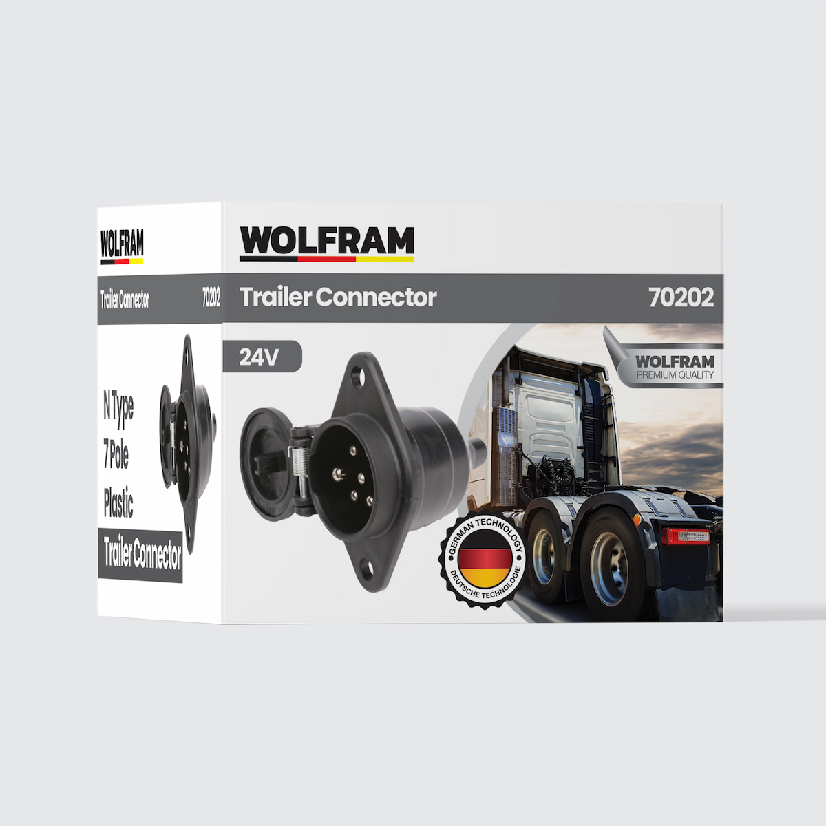 Wolfram 7'li N Tip Plastik Tır Dorse Fişi Dişi