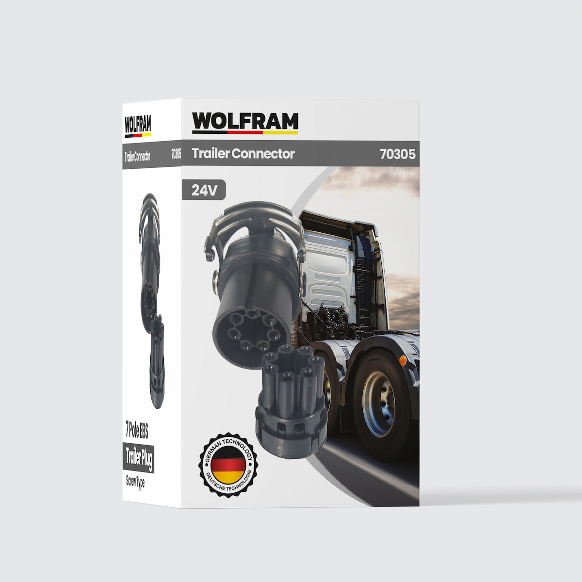 Wolfram 7'li Tır Dorse Ebs Fişi Vidalı